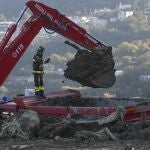 Trabajos de búsqueda y limpieza en Casamicciola, en la isla de Isquia de ayer día 1 de diciembre