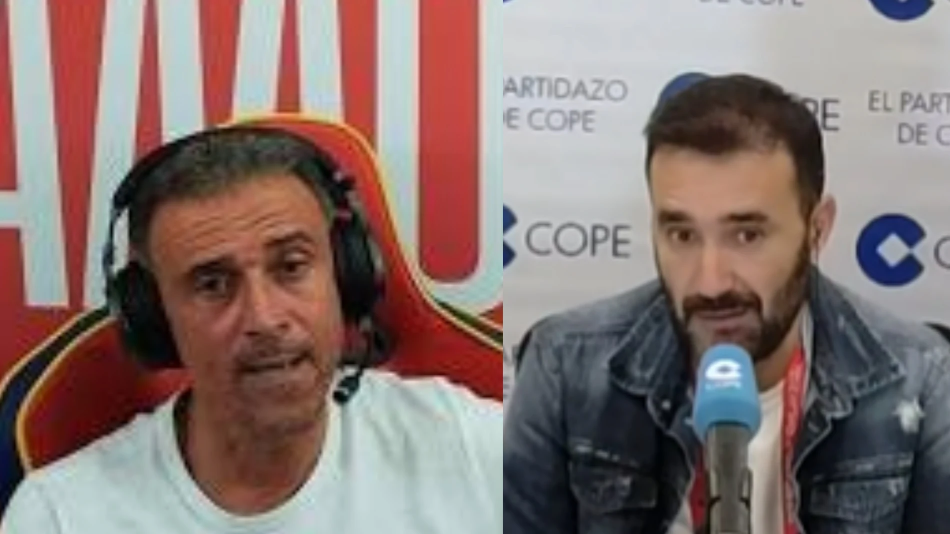 Luis Enrique y Juanma Castaño
