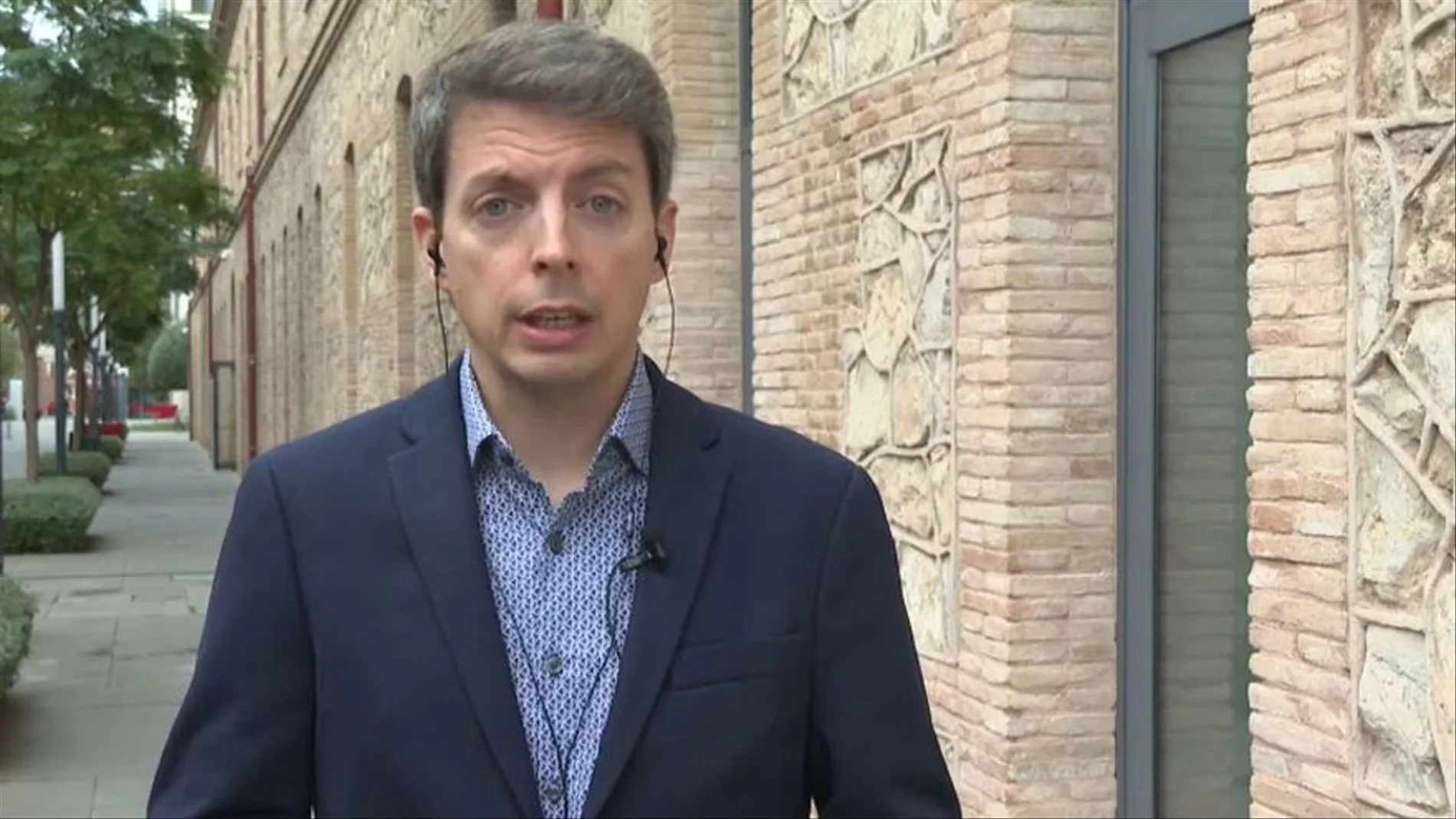 Pedro Fresco, ayer, entrevistado por À Punt