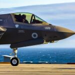 Parte delantera de un caza F-35