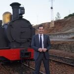 El presidente de la Junta de Andalucía, Juanma Moreno, en su visita al Parque Minero de Riotinto en Huelva