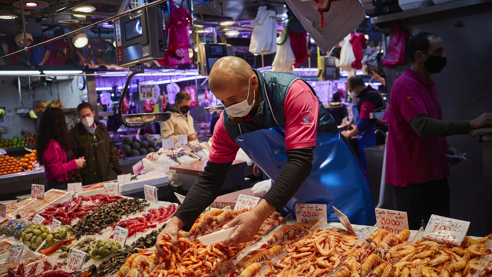 El pescado y el marisco son de los productos que más se encarecen en Navidad