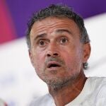 Luis Enrique en rueda de prensa.