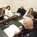 Junta local de seguridad en el Ayuntamiento de Valencia
