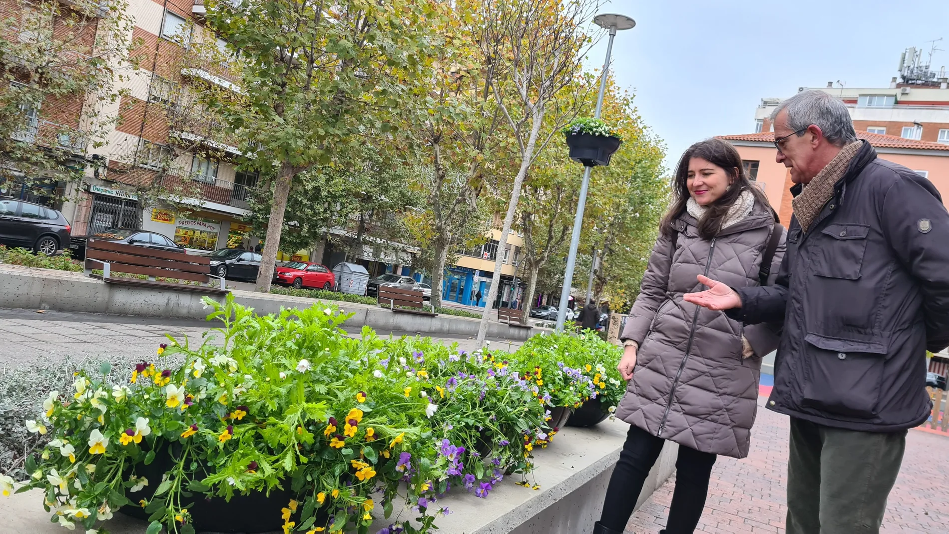 La concejala de Medio Ambiente, Parques y Jardines, Miryam Rodríguez, destaca que tras el éxito de aceptación el año pasado, se extiende la decoración ornamental más allá del centro de la ciudad,
