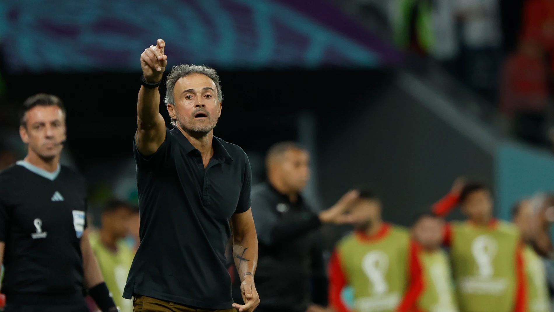 Luis Enrique no pudo hacer que España ganase a Marruecos en el Mundial de Qatar y ha recibido críticas