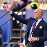 Luis de la Fuente, en un partido con la sub'21