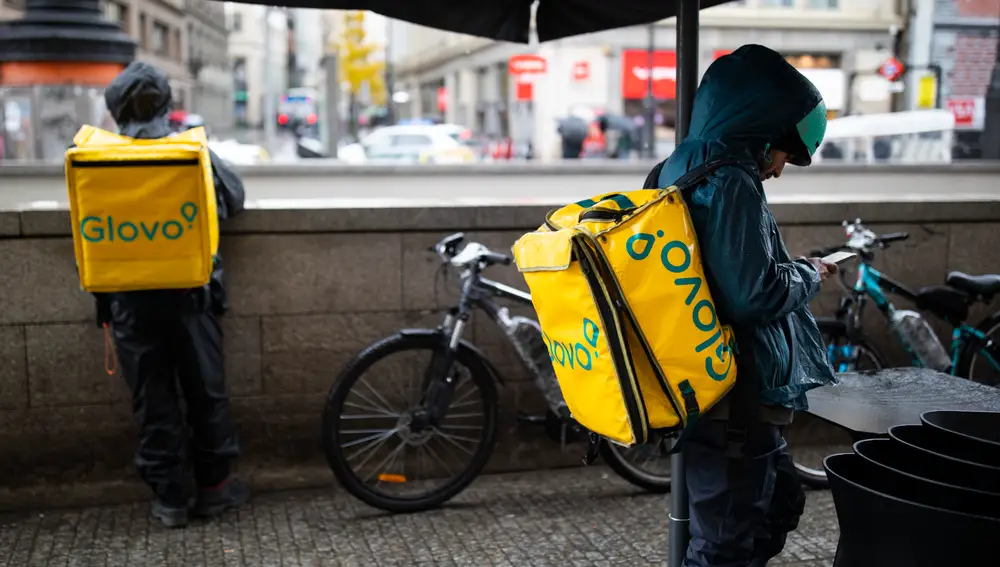 Repartidores de Glovo en Madrid