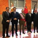 El consejero de Justicia, Administración Local y Función Pública, José Antonio Nieto, asiste a la tradicional parada militar de la Brigada Guzmán el Bueno X, con base en Cerro Muriano, con motivo de la festividad de su patrona, la Inmaculada Concepción