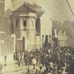 Quema de conventos en Málaga
