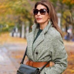 Pilar de Arce con abrigo de Pull&Bear.
