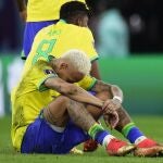 Neymar, desolado tras la eliminación de Brasil
