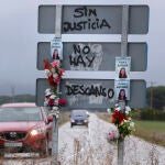 Muestras de apoyo de los vecinos de Traspinedo a Esther López