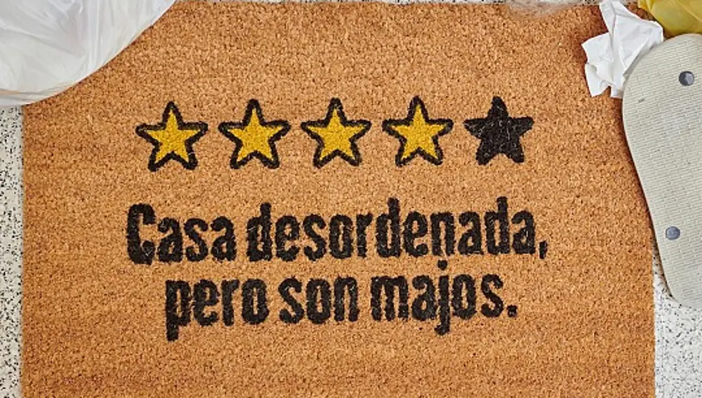 Felpudo con frases divertidas de Miss Miserable