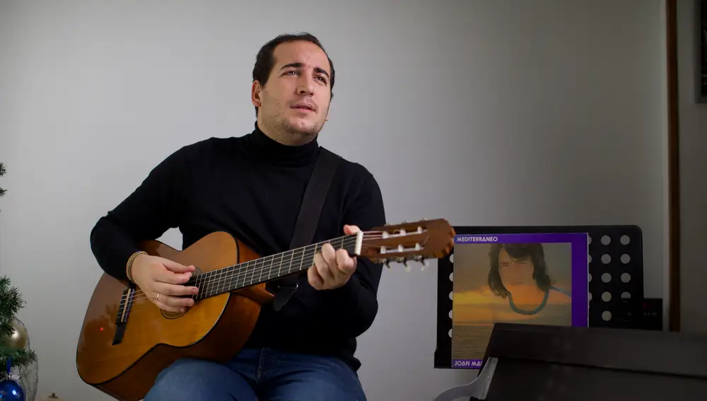 José Voces, durante un ensayo