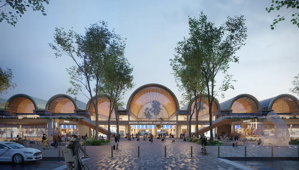 Así sería la entrada principal a la estación