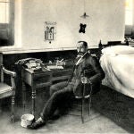Sabino Arana en el interior de la cárcel de Larrinaga