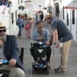 Resines y Rollán durante el rodaje de la segunda tremporada