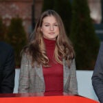 La Princesa Leonor en un acto de la Cruz Roja.