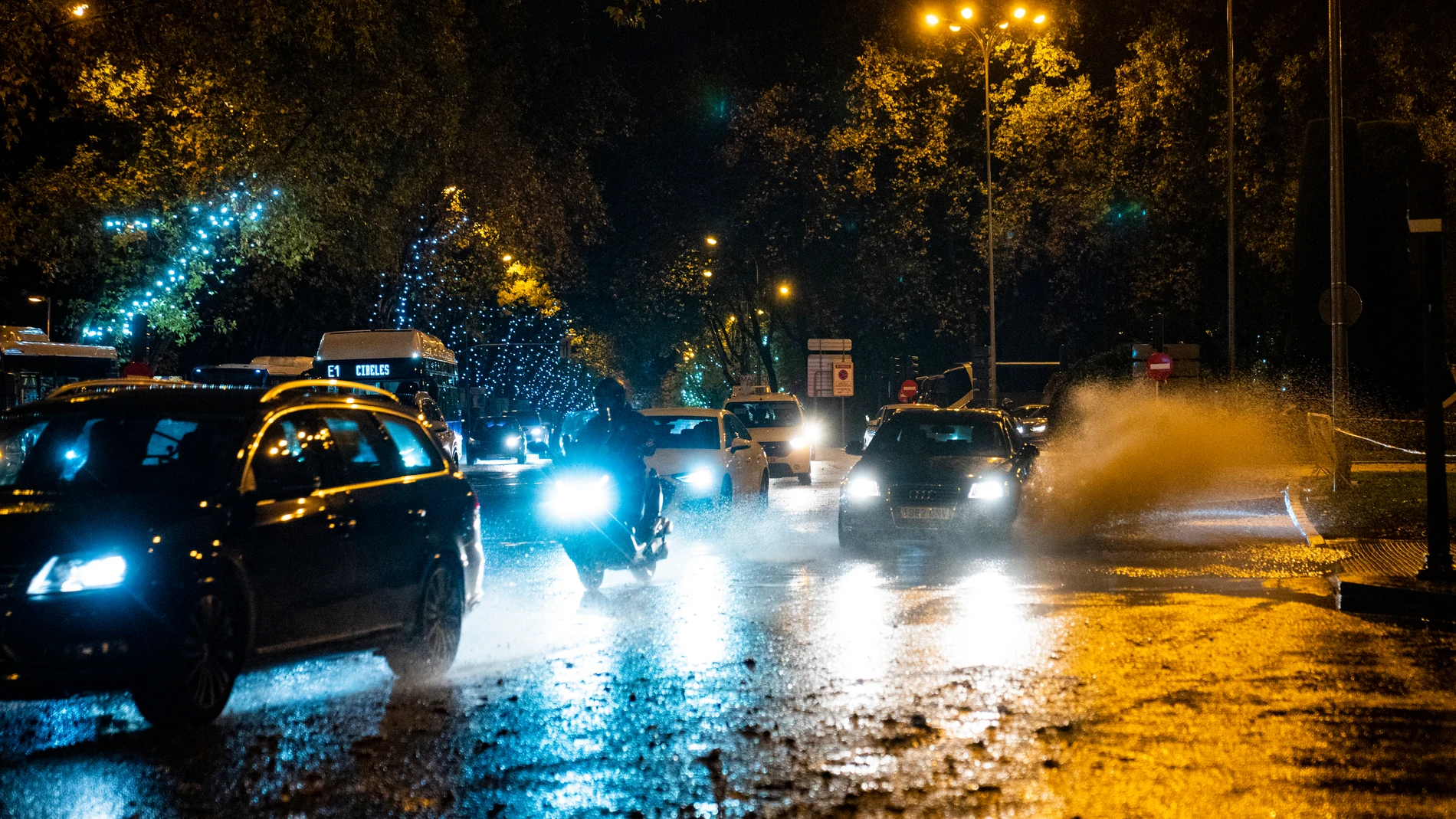 Lluvia en Madrid