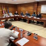 La consejera de Movilidad y Transformación Digital, María González Corral durante el encuentro con agentes del sector público para la elaboración de las líneas estratégicas en materia logística en Castilla y León
