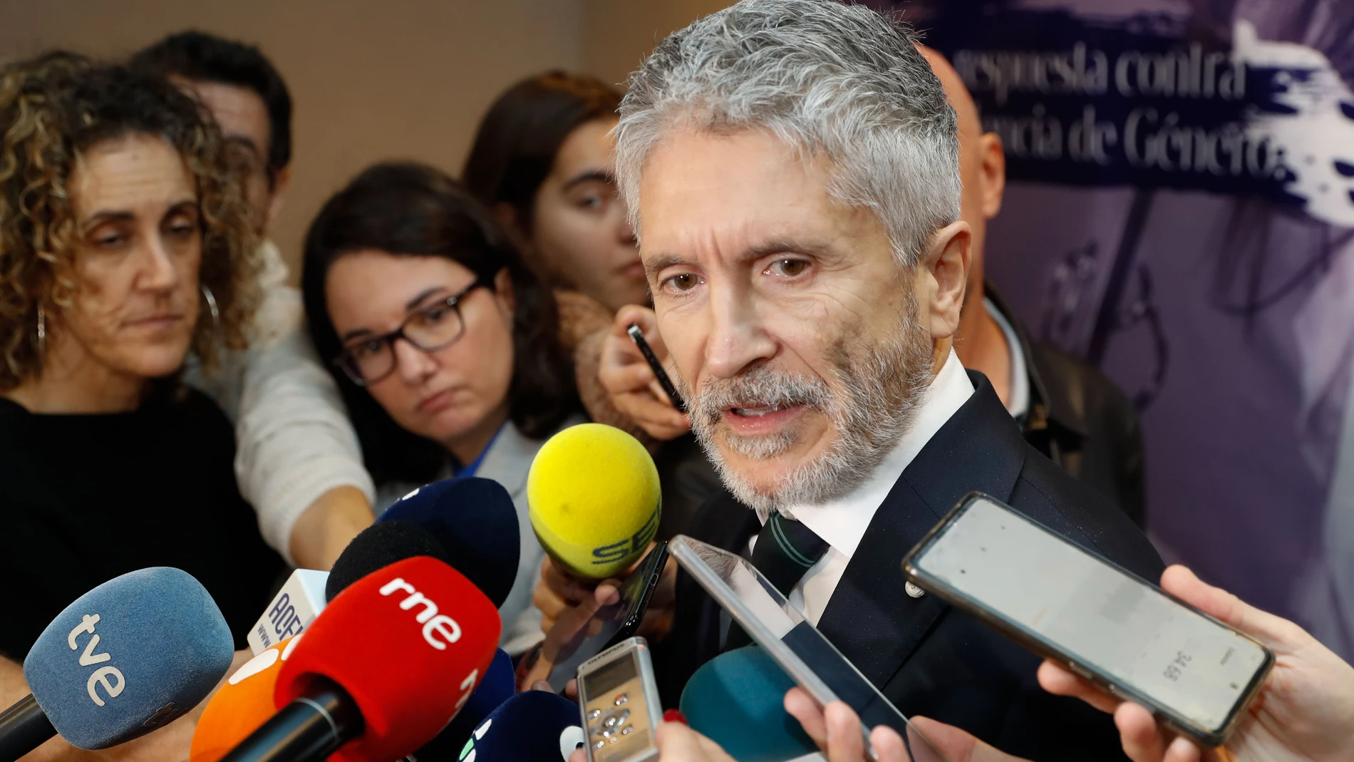 El ministro del Interior, Fernando Grande Marlaska, ha defendido en todo momento la actuación policial en la valla de Melilla
