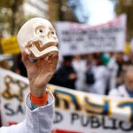 Manifestación del sindicato de médicos Amyts
