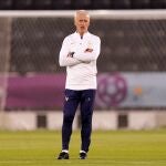 Didier Deschamps, en el entrenamiento de Francia