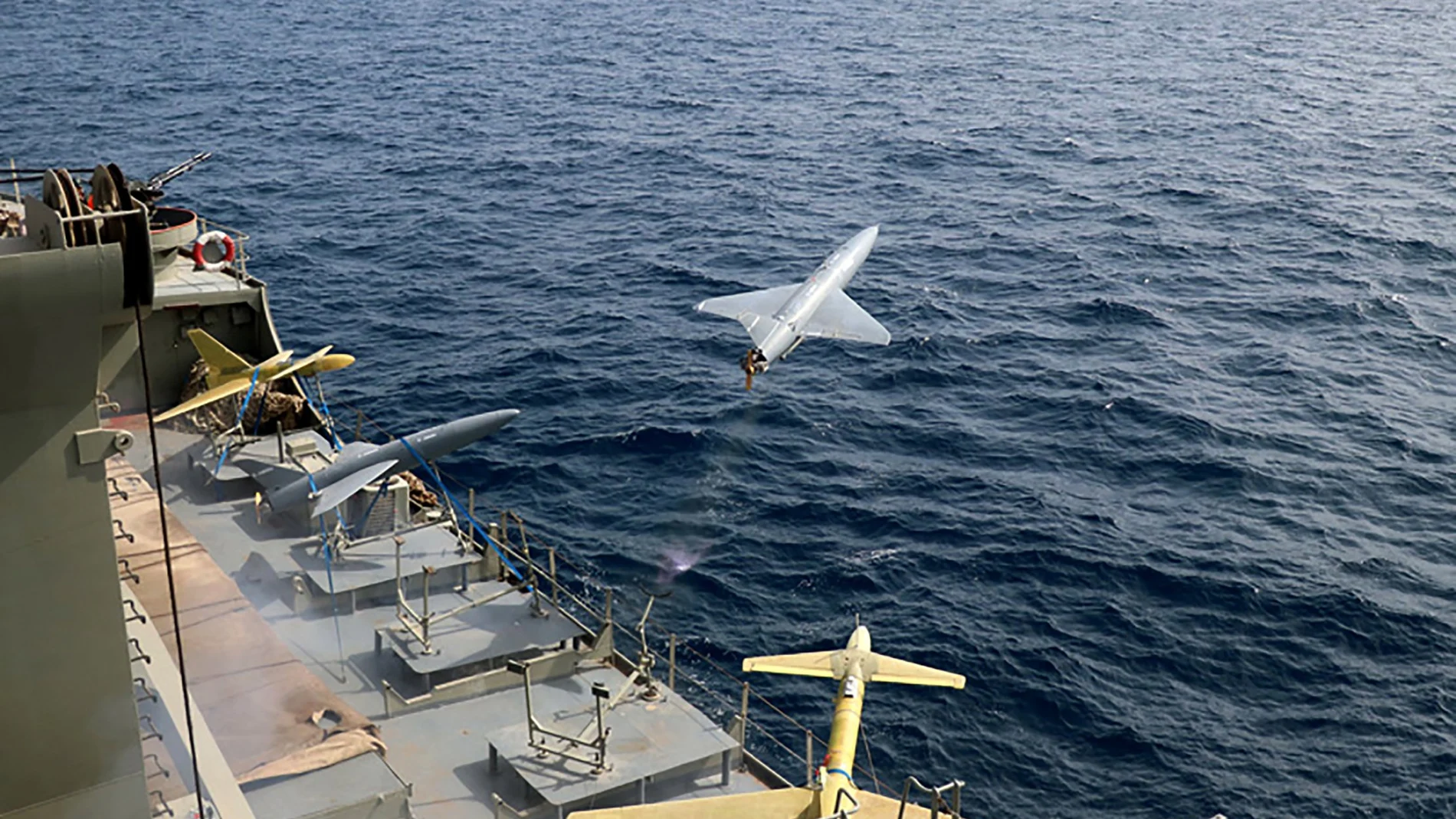 Imagen de archivo de drones iraníes