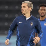 Antoine Griezmann, en un entrenamiento con Francia
