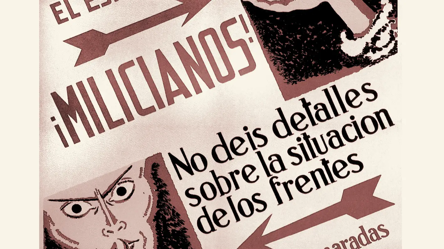 Cartel del bando republicano reproducido en "Soldado rojo"