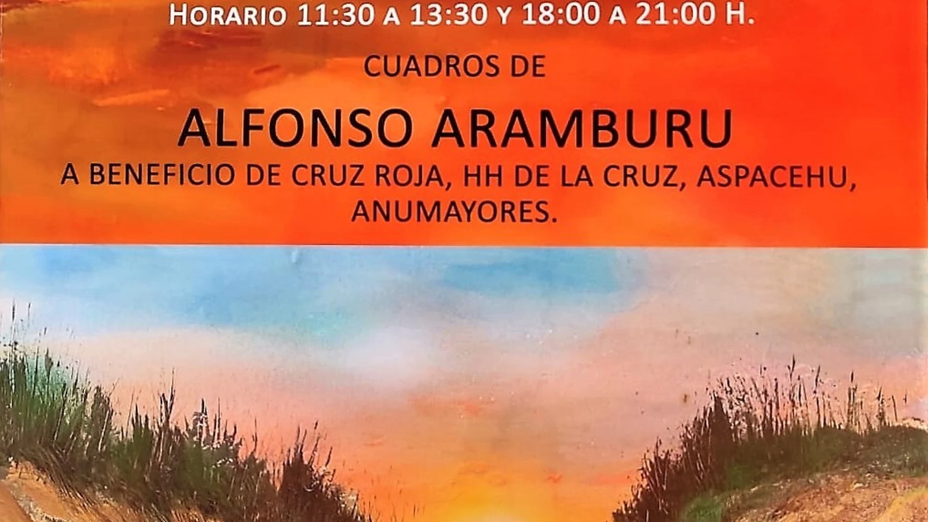 Cartel de la Exposición Solidaria de Alfonso Aramburu