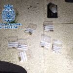 Material intervenido en la operación. POLICÍA NACIONAL