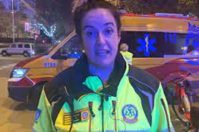 Natividad Ramos, supervisora de guardia del Samur-Protección Civil, en el lugar del suceso