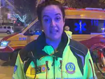 Natividad Ramos, supervisora de guardia del Samur-Protección Civil, en el lugar del suceso Natividad Ramos, supervisora de guardia del Samur-Protección Civil, en el lugar del suceso