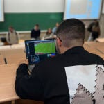 Juanjo Ramos, analista del Juventud Torremolinos, en la Universidad de Málaga