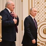 El presidente ruso, Vladimir Putin, y su homólogo bielorruso, Alexander Lukashenko, esta semana en su encuentro en Minsk