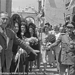 Eva Perón en su visita a Sevilla
