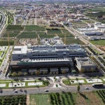Vista aérea de las nuevas oficinas de Mercadona en Albalat dels Sorells (Valencia)