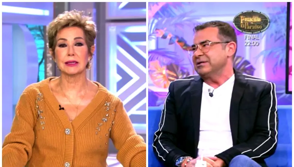 Ana Rosa Quintana y Jorge Javier Vázquez este miércoles en 'El Programa de Ana Rosa'