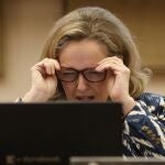 Comparecencia de Nadia Calviño en el Congreso de los Diputados.