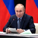 Vladirmir Putin en su comparecencia pública de ayer
