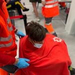 Siete migrantes han llegado en patera a la cala Tío Ximo, en Benidorm (Alicante), el 26 de enero