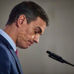 El presidente del Gobierno, Pedro Sánchez comparece ante los medios de comunicación tras el Consejo de Ministros celebrado en el Palacio de La Moncloa en Madrid este martes para hacer balance del año político y de su acción de Gobierno de este año 2022