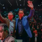 El secretario general del PSOE andaluz, Juan Espadas, durante una rueda de prensa en la sede del partido en Sevilla