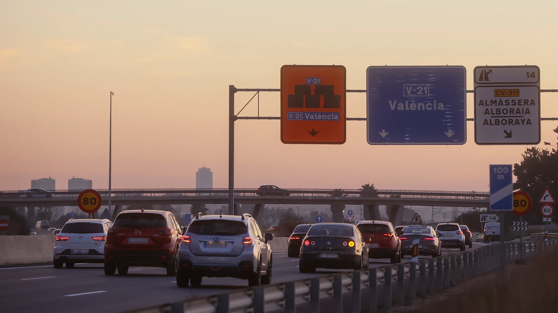 El carril servicio del Bus-VAO es el primer servicio para vehículos de alta ocupación de la Comunidad Valenciana