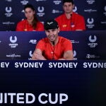 Nadal, con el resto del equipo español con el que va a competir en la United Cup