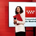 Díaz Ayuso, tras realizar el balance del año