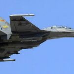 Un avión J-11 chino