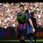 Robert Lewandowski en el Fc Barcelona-Espanyol